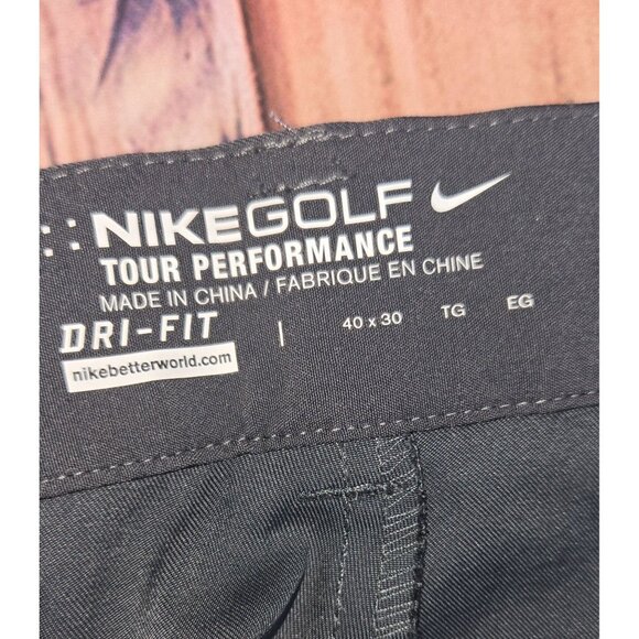 Nike Mens Golf Tour Performance Dri-Fit Gray Golf Pants 40x30 - Picture 4 of 10